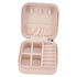 Mini Jewellery Box With Zipper Closure - Pink