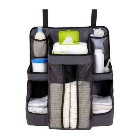 Nursery Diaper Organizer - Grey