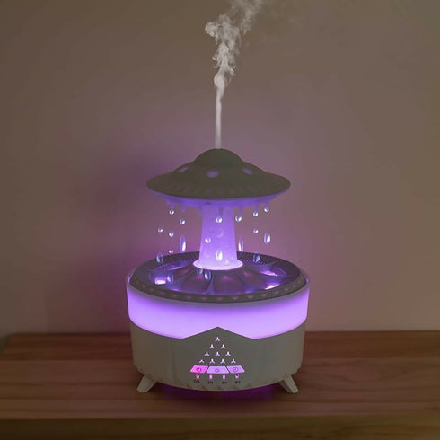 Humidifier Oil Diffuser With Rain Drops