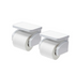 2 Piece-Wall-Mounted Toilet Paper Holder with Storage Shelf