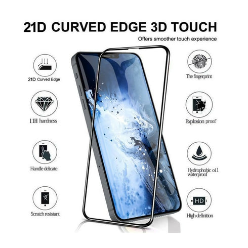 21D Full Cover Tempered Glass Screen Protector for Samsung A31