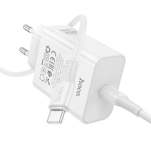 Hoco Source Single Port Charger EU with C Cable