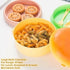 3 Compartment Burger Lunch Box with Spoon & Fork