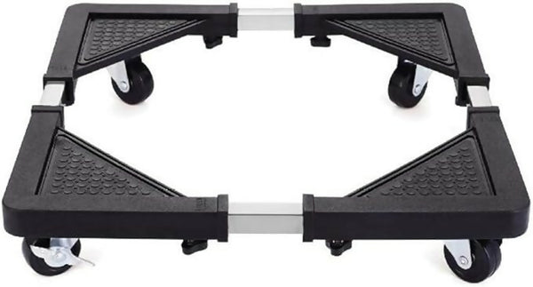 Adjustable Washing Machine Refrigerator Stand with 360° Wheels