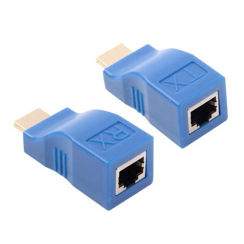 HDMI Extender Adapter, HDMI to RJ45 Ethernet Network Converter Cat5-e/6