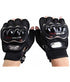 Probiker Mesh Half Finger Motorcycle Racing Gloves (Black, Large)