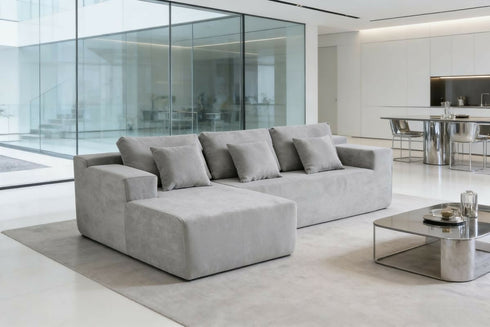 Modern Luxury Sofa with Fully Compressed Memory Foam Minimalist Design