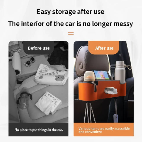 Car Back Seat Backrest Storage Box Organizer