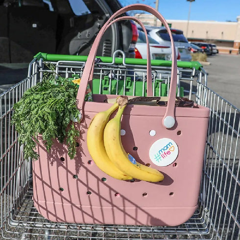 Women's Tote Bag Shopping Outdoor Contract Medium Waterproof Eva Bag with Charm