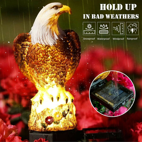 Garden Solar Lamp Polysilicon AAA Battery Owl Shape