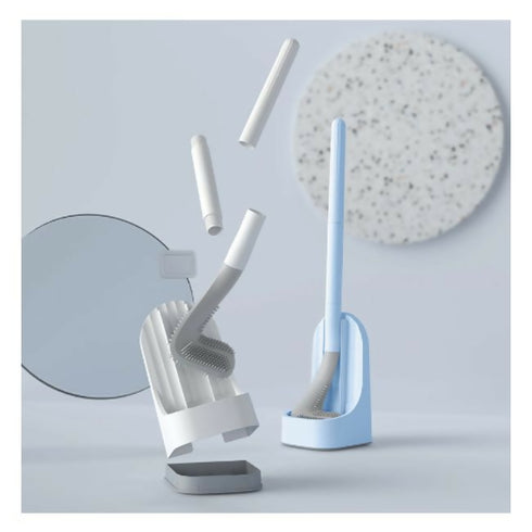 Silicone Toilet Brush & Holder Wall Mounted