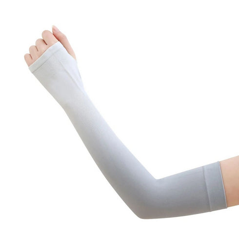 UV Sun Protection Cooling Arm Sleeves - Blue, White