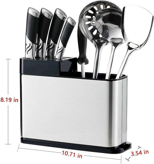 Kitchen Utensil Holder Knife Block with Drainboard