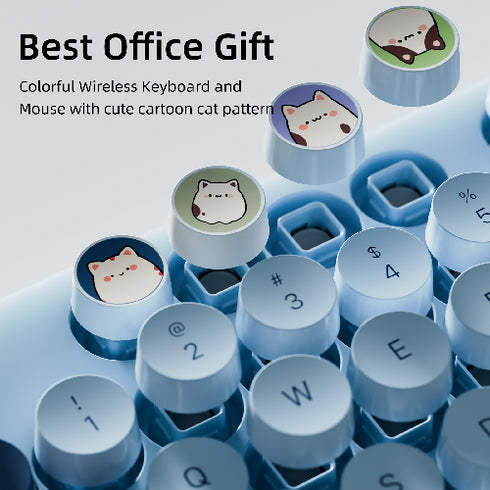 Ergonomic 2.4G Plug and Play Wireless Keyboard Mouse Combo.