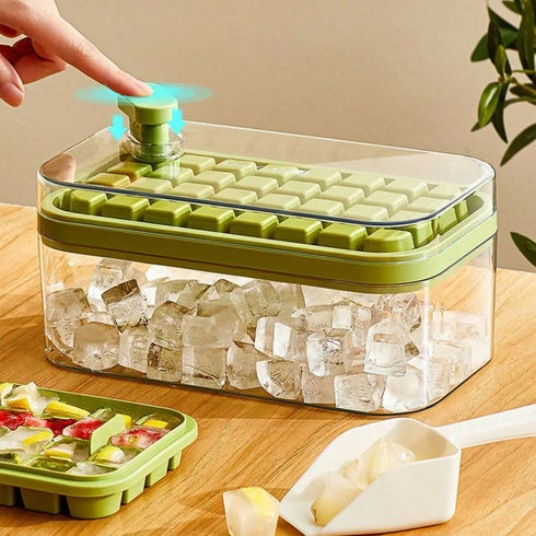 Ice Cube Tray With Quick Release Press The Ice Grid