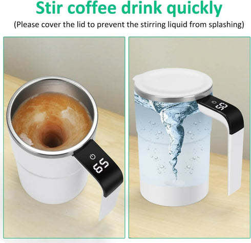 Automatic magnetic stirring cup