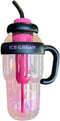 1200ml Cute Water Bottle with Straw for Milk, Juice, Tea, Coffee, and Beverages