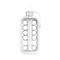 2-in-1 Portable Water Bottle/Ice Cube Maker - White, Transparent