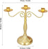 Gold Candle Holders 3 Arms