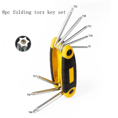 Folding Hardware Tools ,Torque Wrench Folding Torx Key/allen Key/screwdriver Set