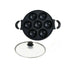 Multipurpose Nonstick Baking Mold Pan Seven Holes with Glass Cover
