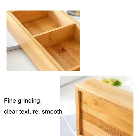 Wooden Candy Serving Tray With 6 Compartment Organizer