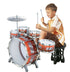 Kids Toy Drum Set with Stool & Drumsticks