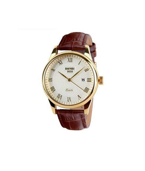Ladies Leather Quartz Waterproof Watch