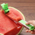 Silver, Green Stainless steel Watermelon knife