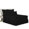 Frilled Valance Fitted Sheet-Easybed sheet Set polyster - 5 Piece