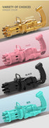 8 Hole Automatic Gatling Bubble Machine Bubble Gun