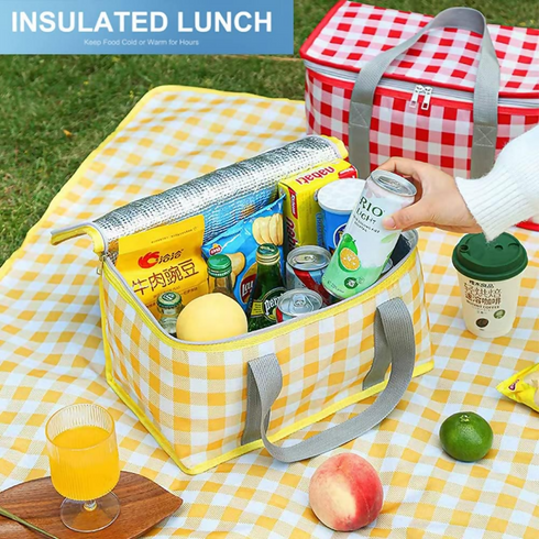 Large Capacity Outdoor Picnic Bag, Home Storage Cooler - Green
