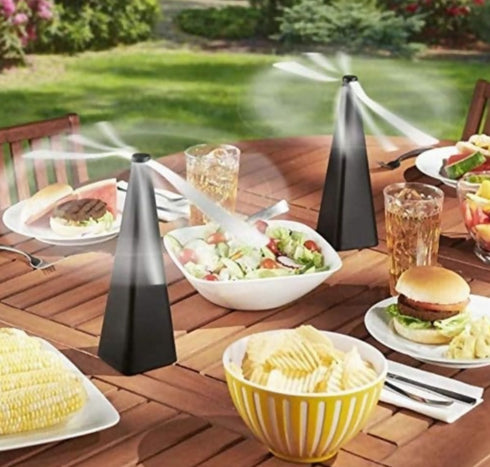 Safe & Chemical Free Fly Repellent Fan - Set of 4