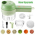 USB Rechargeable Electric Vegetable Cutter 4 In 1