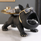 Ornamental Big Mouth French Bulldog Butler Storage Box with Tray.