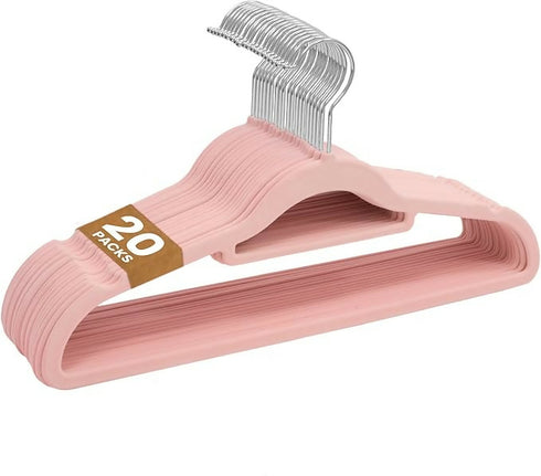 20 Piece Velvet Hangers Non Slip Felt Hangers