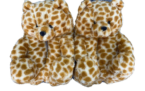 Cute Unisex Teddy Bear Plush Slippers