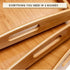 Multi-use Bamboo Wood Serving Tray Set