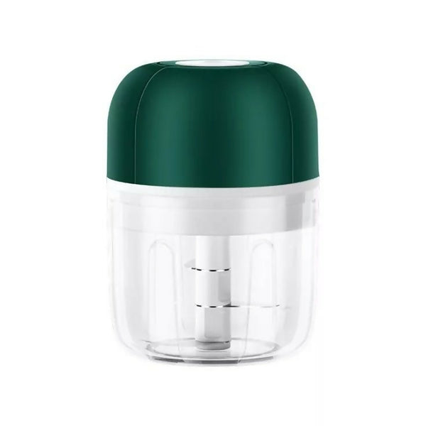 250ml mini electric garlic chopper, masher crusher with USB charging - Green