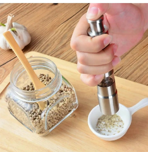 Stainless Steel Salt and Pepper Grinder Set