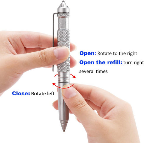 Survival Equipment Tactical Self Defense Pen Silver