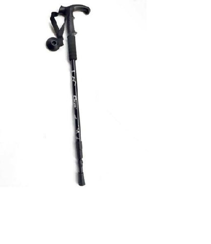 T Style Handle Aluminum Alloy Three-section Outdoor Walking Stick Hiking Supplies