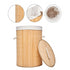 Decor Natural Bamboo Round Laundry Clothes Basket