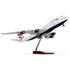 1/160 Large Scale Compatible for Boeing 747 British Airplane Model 18-inch LResin Airplane Model with Stand for Adult Aviation Enthusiasts Gifts or Display Decorations