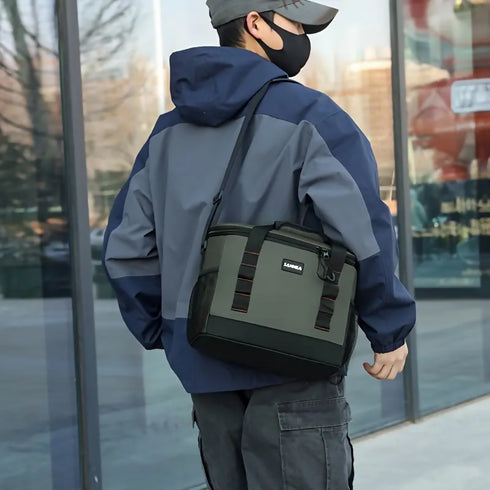 Large Capacity Outdoor Insulated Cooler & Refrigeration Bag with Heavy-Duty Thermal Insulation - 20L