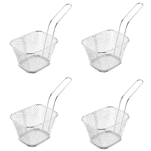 Mini Kitchen Chip Baskets Stainless Steel