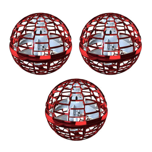 Red Flying Spinner Ball - 3Pack
