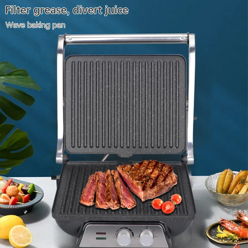 High Quality Household Electric Steak Grill Pan Panini Press Sandwich Maker