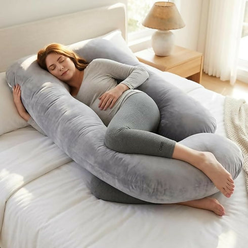 U Shaped Full Body Maternity Pillow with Removable Cover