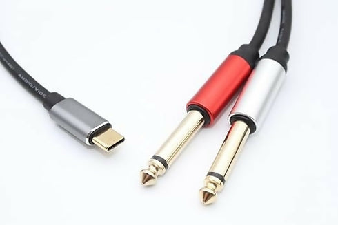 TYPE-C TO 6.35 * 2P Cable 1.5M